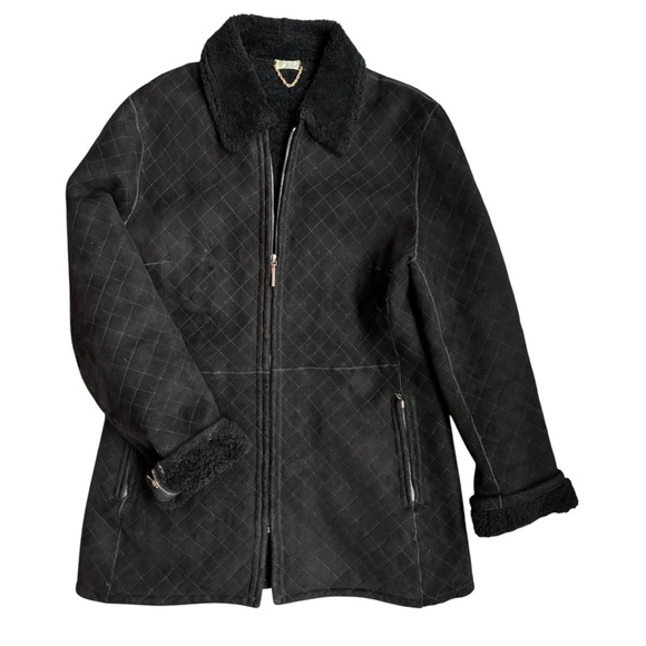 Henri Bendel Vintage Quilted Shearing Coat - Picture 1 of 11